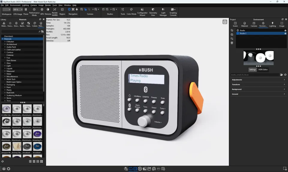 KeyShot Studio HDRI Editor