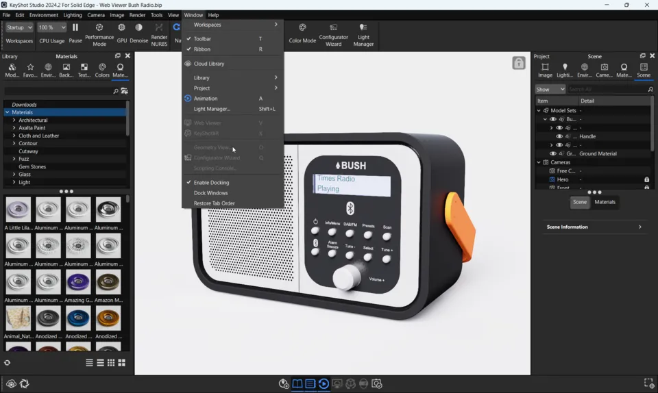 Ücretsiz KeyShot Geometry View Eksikliği