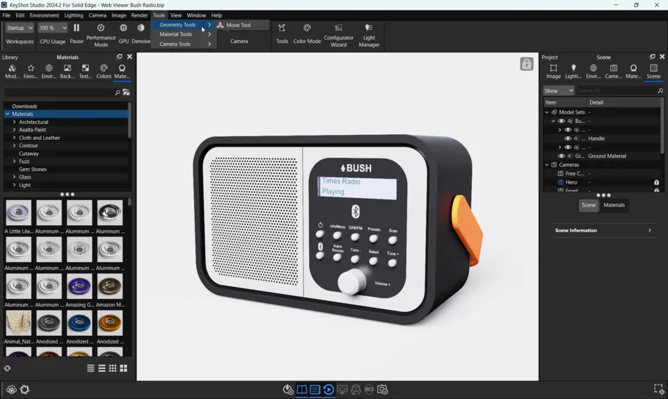 Ücretsiz KeyShot Temel Geometri Aracı